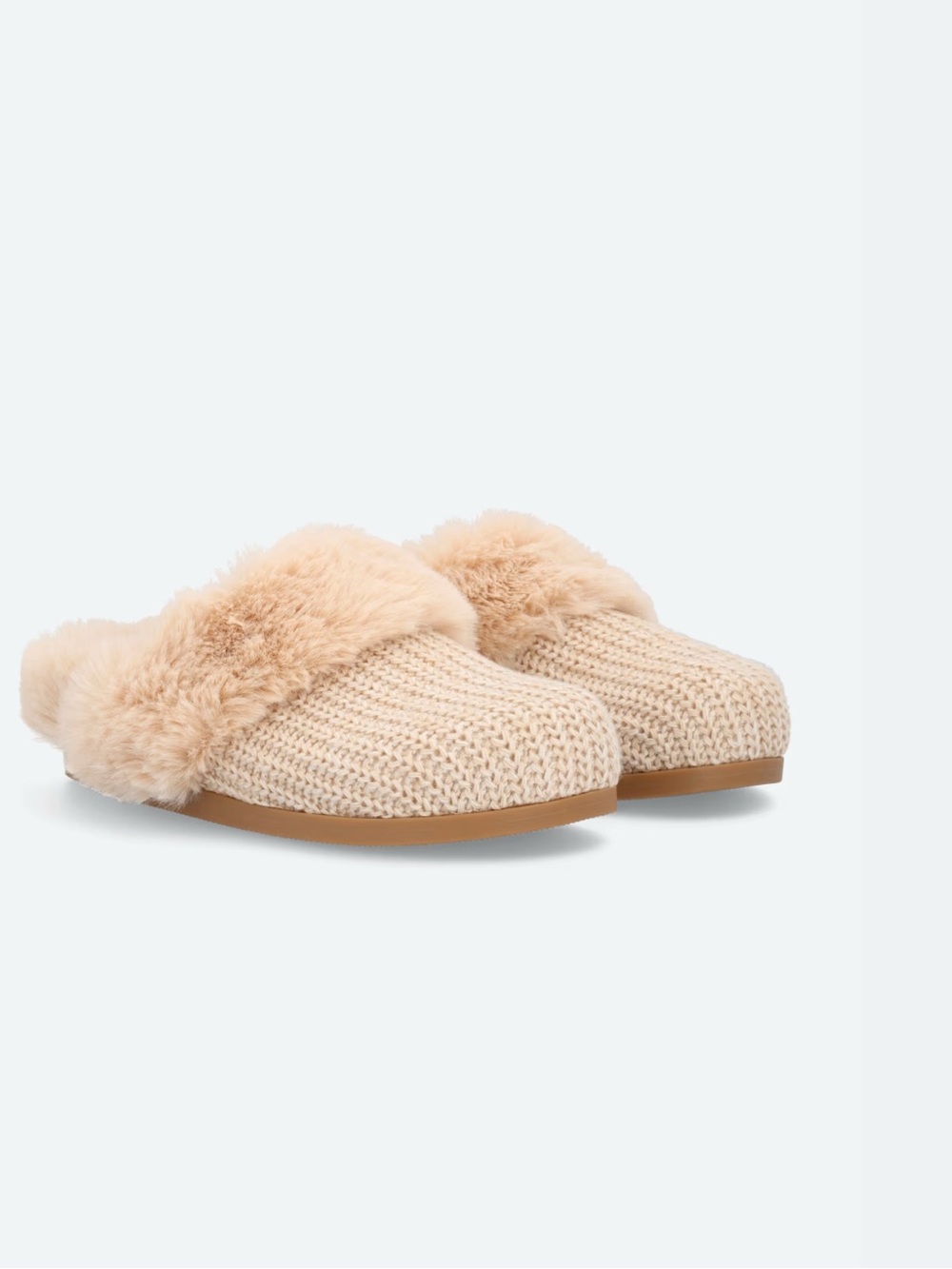 ⭐️NEW⭐️ Dolce Vita "Adler" Cozy Knit Faux-Fur Slippers